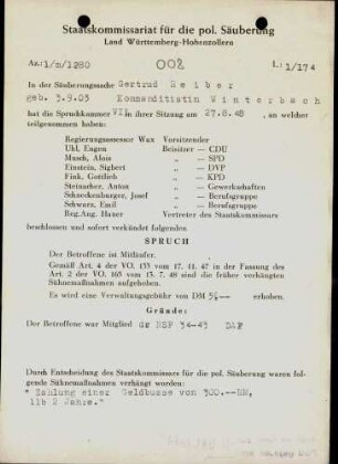 Reiber, Gertrud