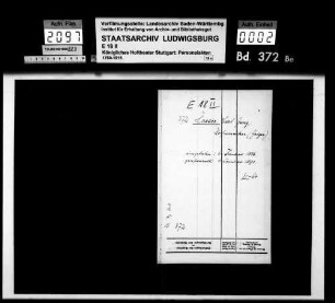 Haeser, Carl Georg; Hofmusiker (Geiger); ausgesch.: 1891