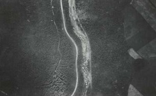 Gottleubatal unterhalb Zwiesel b. Berggießhübel: Luftbild nach nach der Unwetterkatastrophe Juli 1927.