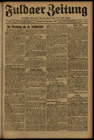 Ausgabe vom Montag, den 19. Dezember 1921.