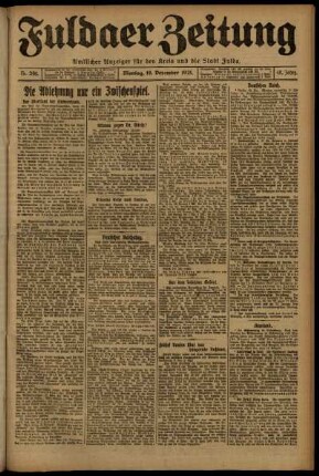Ausgabe vom Montag, den 19. Dezember 1921.