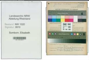Entnazifizierung Elisabeth Somborn , geb. 16.04.1890 ()