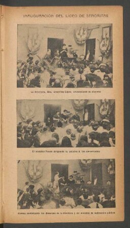 Inauguración del Liceo de Señoritas - [Fotografías]