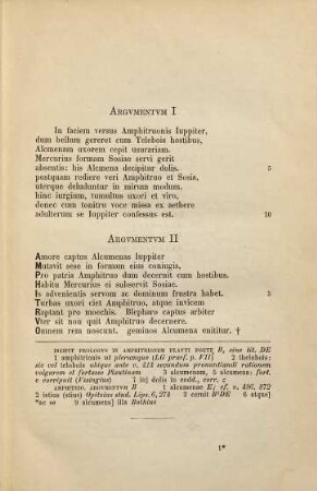 T. Macci Plauti comoediae. 1, Amphitruonem, Asinariam, Aululariam, Bacchides continens
