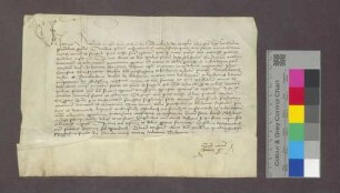 Bestätigung der Stiftung einer Frühmesse in Kirchhofen durch Margarethe Reck gen. Norsingerin von Kirchhofen und Burkhard Reck durch den Konstanzer Generalvikar.