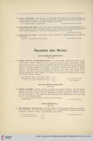 Ölgemälde alter Meister (Nr. 90-96)