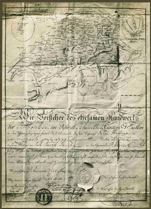 Geleitbrief des Rotgerbers Peter Hoffmann, 1823