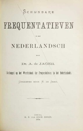 Woordenboek der frequentatieven in het Nederlandsch, [2,a]. Schijnbare frequentatieven in het Nederlandsch