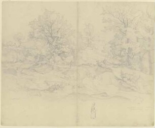 Waldige Landschaft bei Subiaco