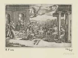 Märtyrium der Heiligen Felicitas, Blatt 7 der Folge "Mythologische Szenen"