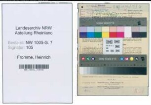Entnazifizierung Heinrich Fromme , geb. 06.10.1900 (Maurer)
