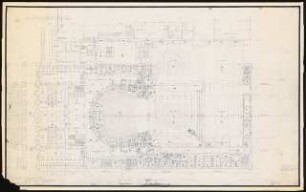 Nationaltheater, München: Grundriss Parkett 1:100