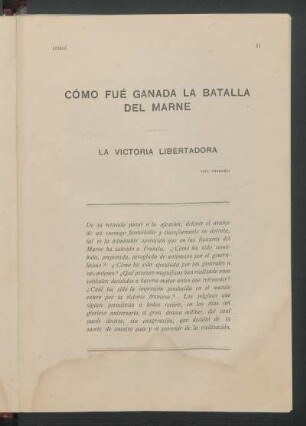 Como fue ganada la batalla del Marne
