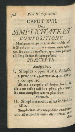 Caput XVII. De Simplicitate Et Compositione.