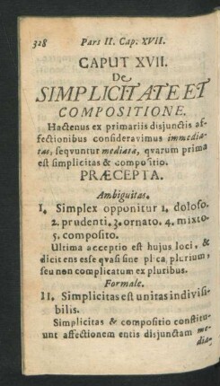Caput XVII. De Simplicitate Et Compositione.