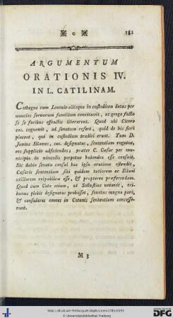 Argumentum Orationis IV.
