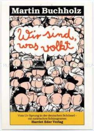 Werbung für ein Buch des Kabarettisten Martin Buchholz