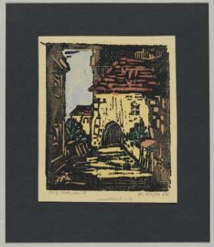 Das Osttor des Schlosses Neuenburg von Osten