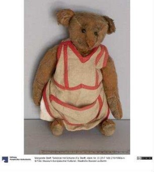 Teddybär mit Schürze (Fa. Steiff)