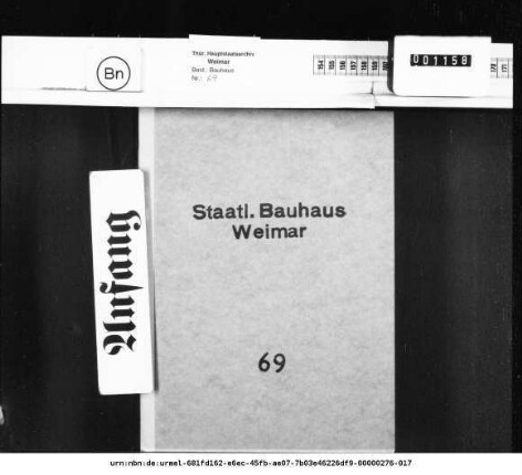 Aufforderung zur Mitarbeit des Bauhauses an Veröffentlichungen, namentlich Zeitschriften