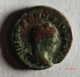 Römische Münze, Nominal Antoninian, Prägeherr Bonosus, Prägeort nicht bestimmbar, Fälschung