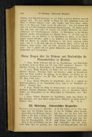 Litterarischer Wegweiser