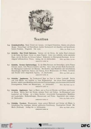 Textilien (Nr. 849-994)