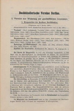 Buchhändlerische Vereine Berlins