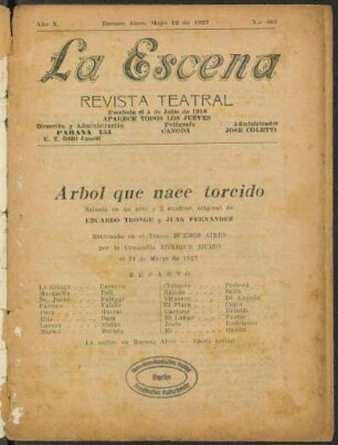 Árbol que nace torcido : sainete en un acto y 3 cuadros