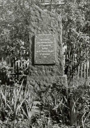 Gedenkstein zur Erinnerung an das Gefecht bei Ebersdorf am 09. September 1813