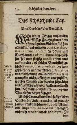 Das sechszehende Cap. Vom Durchlauff oder Bauchfluß