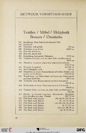 Mittwoch, Vormittags 10 Uhr (Nr. 255-427)