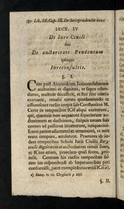 530-538, Sectio IV