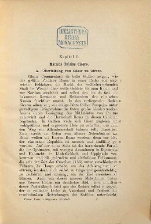 Auswahl aus den Reden des M. Tullius Cicero, 1,[2]. Die Rede über den Oberbefehl des Cn. Pompeius und die Katilinarischen Reden ; [2], Hilfsheft