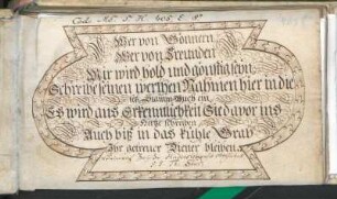 Stammbuch des Heinr. Zeiss, Haderslebensis Holsatus ss. th. stud.