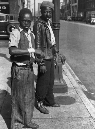 Zwei Jungen, Harlem, New York