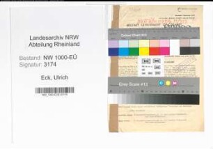 Entnazifizierung Ulrich Eck, geb. 23.02.1900 (Beamter)