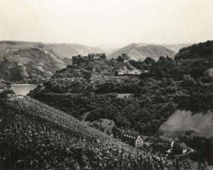 Sankt Goar. Ruine Rheinfels von Nordosten