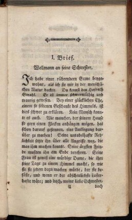 I. Brief. Wellmann an seine Schwester