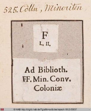 Exlibris der Minoriten zu Köln