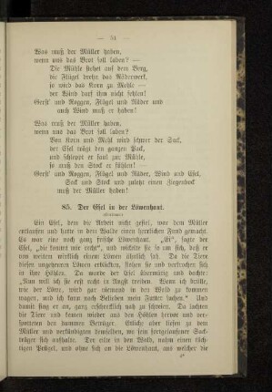 85. Der Esel in der Löwenhaut.