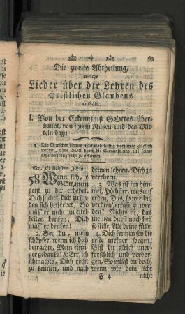 [I. Von der Erkenntniß Gottes überhaupt, ... - IV. Von der Schöpfung, ...]