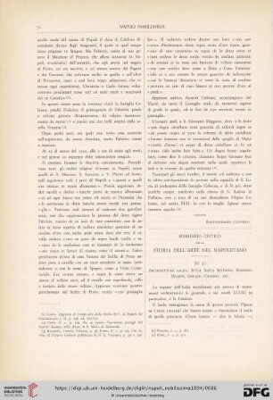 3: Sommario Critico della Storia dell'arte nel Napoletano