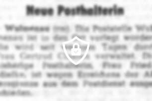 Neue Posthalterin