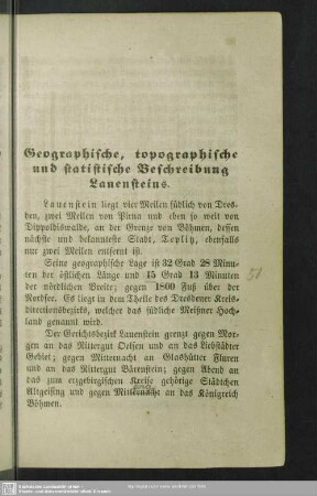 Geographische, topographische und statistische Beschreibung Lauensteins
