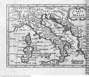 Les delices de l'Italie: ... 6 Bände., 1. Band, Falttafel vor Seite 3: Italienkarte