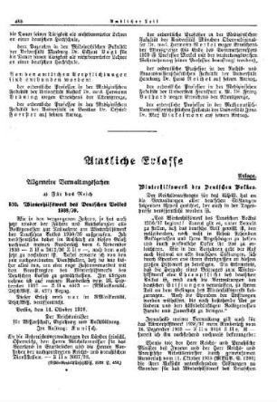 Winterhilfswerk des Deutschen Volkes 1938/39 : [Allgemeine Verwaltungssachen] ; [Für das Reich] ; [Amtliche Erlasse] ; [Amtlicher Teil]
