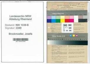 Entnazifizierung Josefa Brockmoeller , geb. 17.03.1888 (Lehrerin)