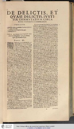 De Delictis, et Qvasi Delictis, Ivstitiae commvtativae circa bona externa contrariis
