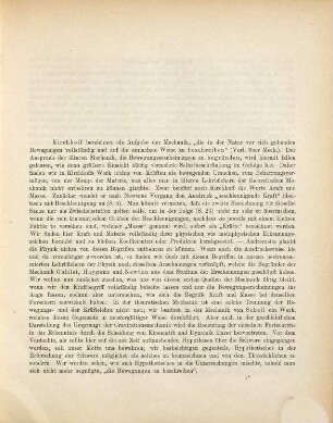 Die Erforschung der Schwere durch Galilei, Huygens, Newton als Grundlage der rationellen Kinematik und Dynamik